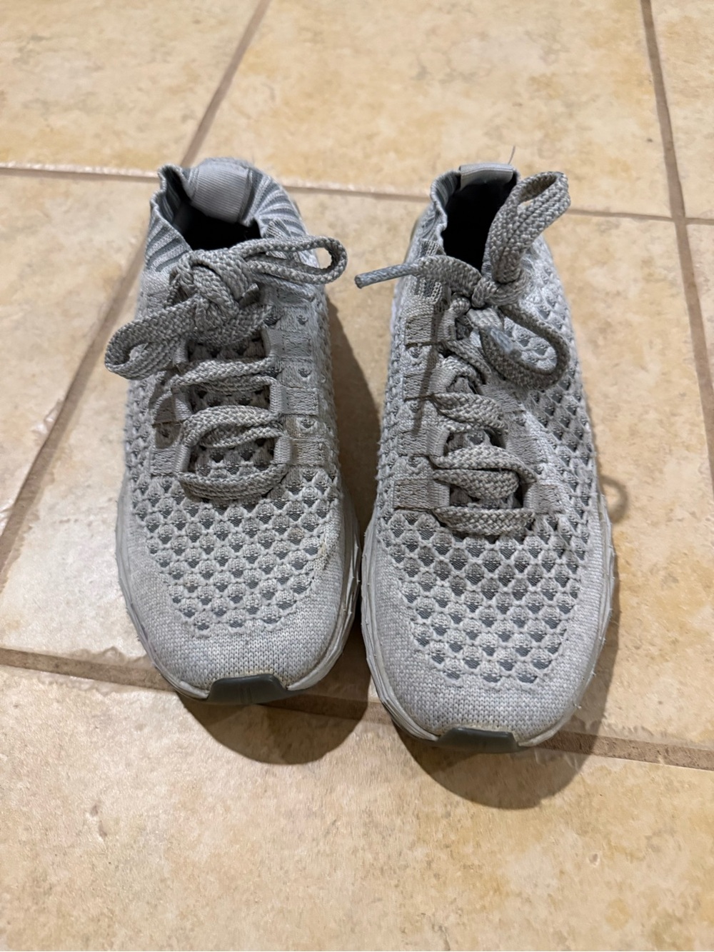 NOBULL Men's/Women's Light Gray Knit Athletic Sneakers